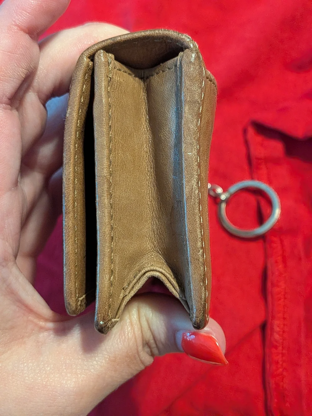 Coach Vintage Leatherware Embossed Leather Flap Clutch Wallet